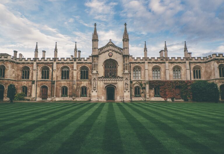Wide angle of a university.